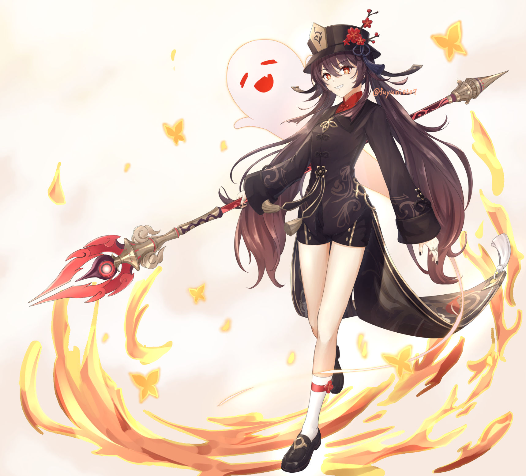 Hu Tao Genshin Impact Image by Fuyuni0307 3974332 Zerochan Anime