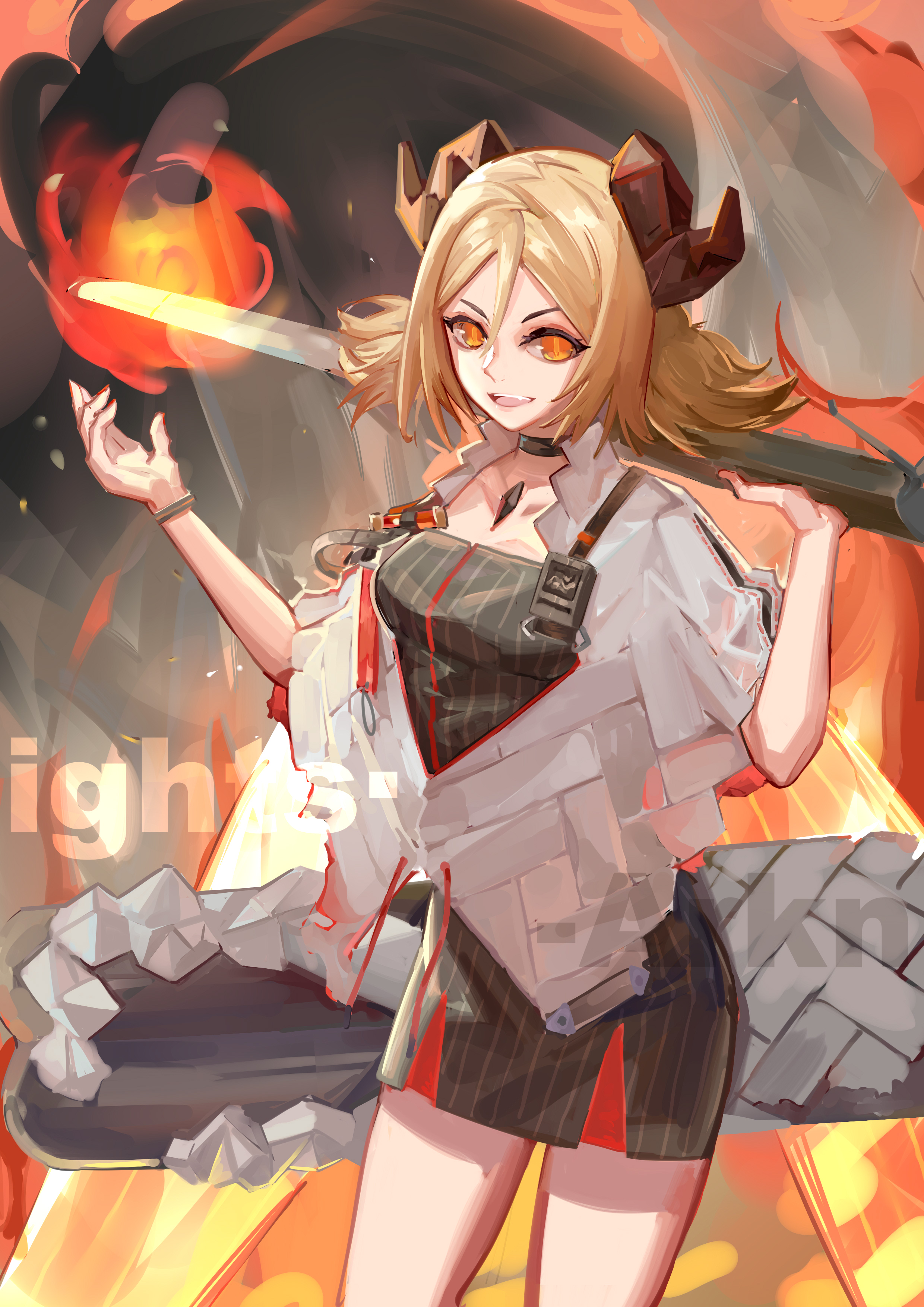 Ifrit (Arknights) Image by 9B 2601001 Zerochan Anime Image Board