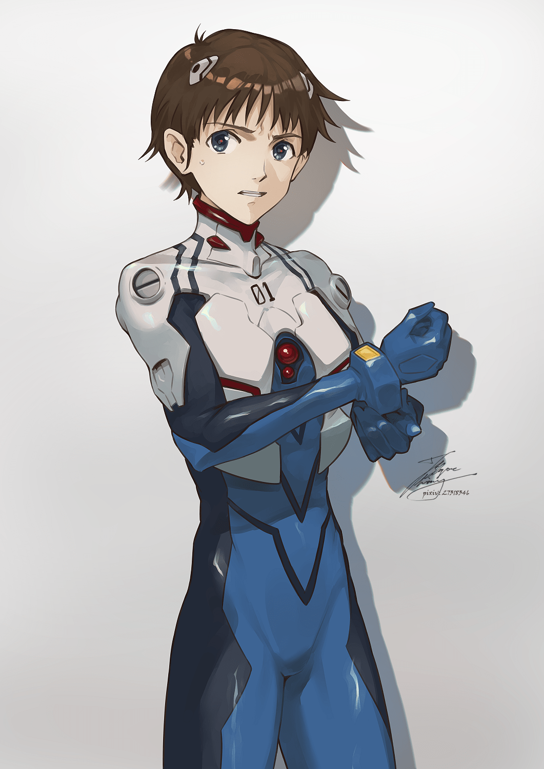 Ikari Shinji (Shinji Ikari) Neon Genesis Evangelion Image by