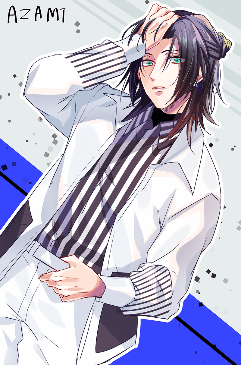 Azami Izumida A3 Wiki Anime Boy Hair Anime Ponytail Cute Anime Boy Images