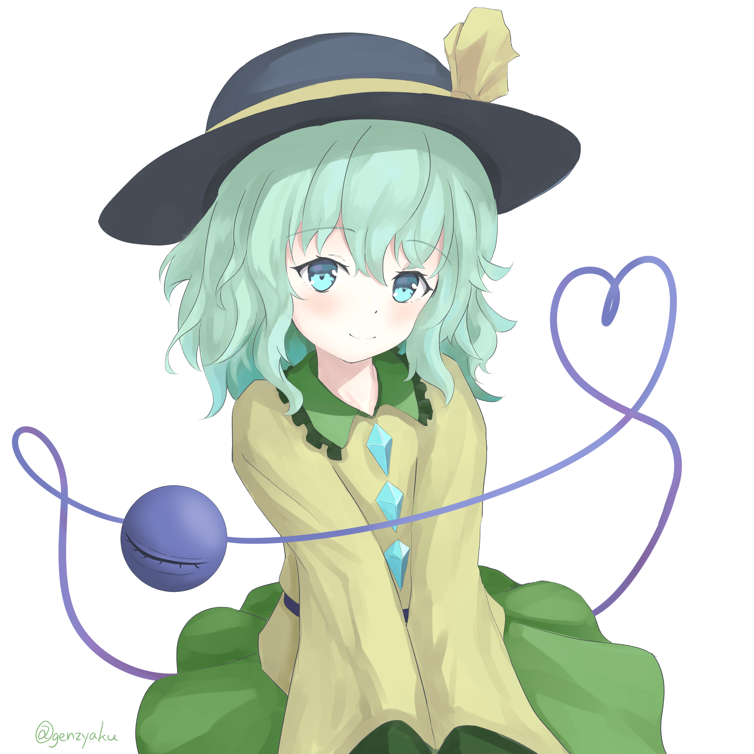Komeiji Koishi (Koishi Komeiji) Touhou Image by genzyaku 3668826