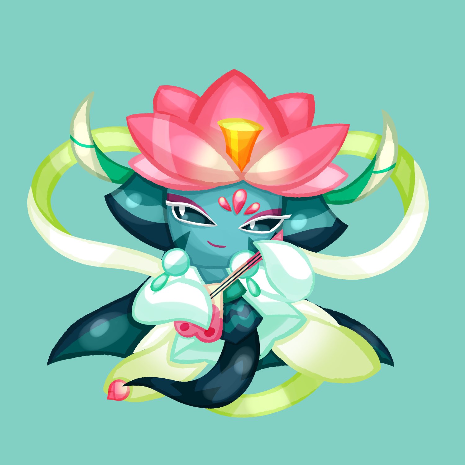 Lotus Dragon Cookie Cookie Run OvenBreak Image by Ririko