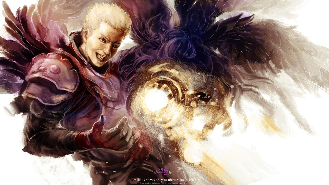 Millions Knives Trigun Wallpaper by Solidgrafi 479554 Zerochan