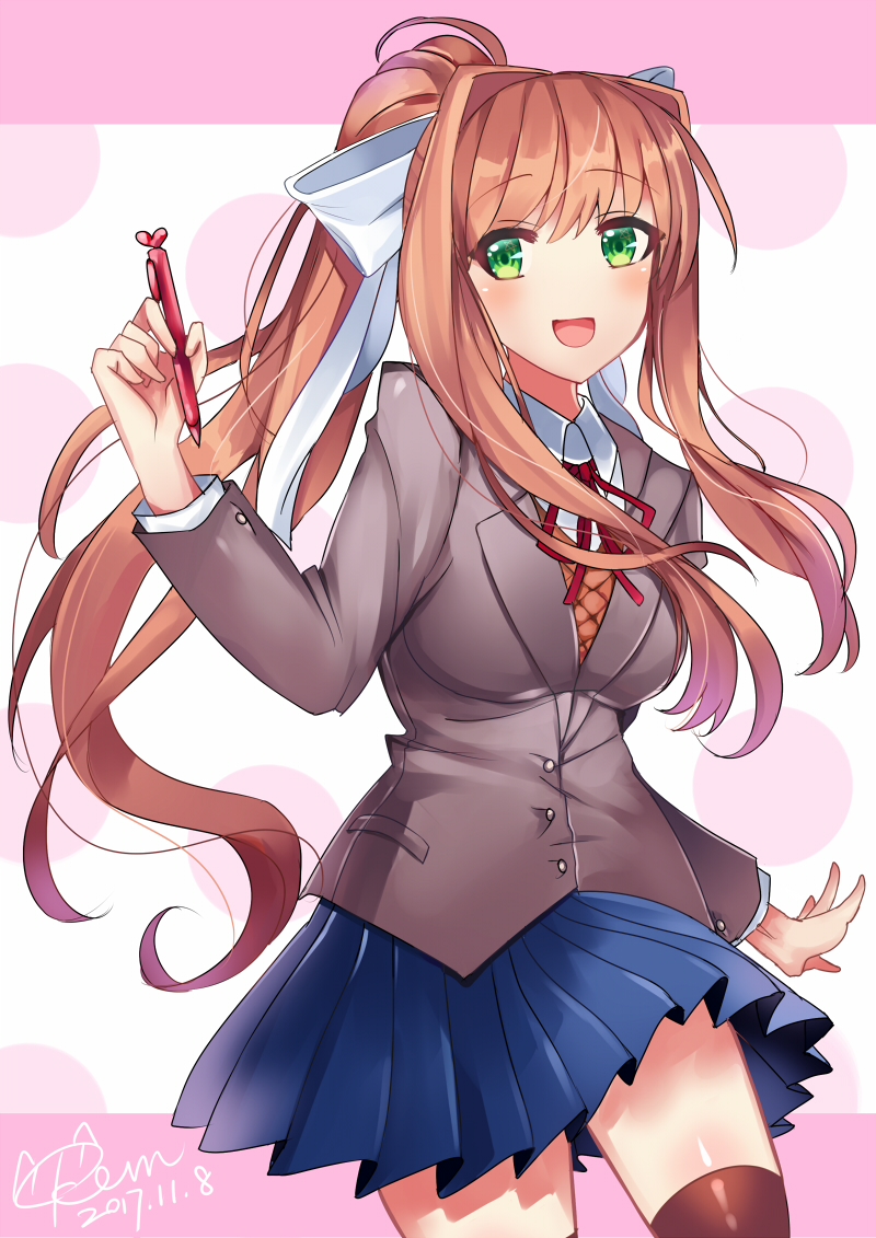 Monika (Doki Doki Literature Club!) Image by Kevn 2233680 Zerochan
