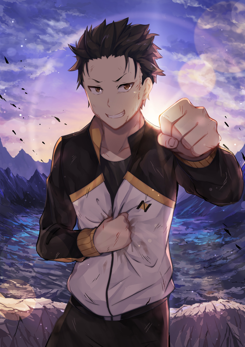 Natsuki Subaru ReZero Kara Hajimeru Isekai Seikatsu Image by Pixiv