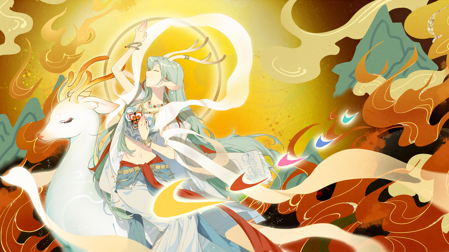 NineColored Deer Arknights Image by 灰色灰烬bot 3605528 Zerochan