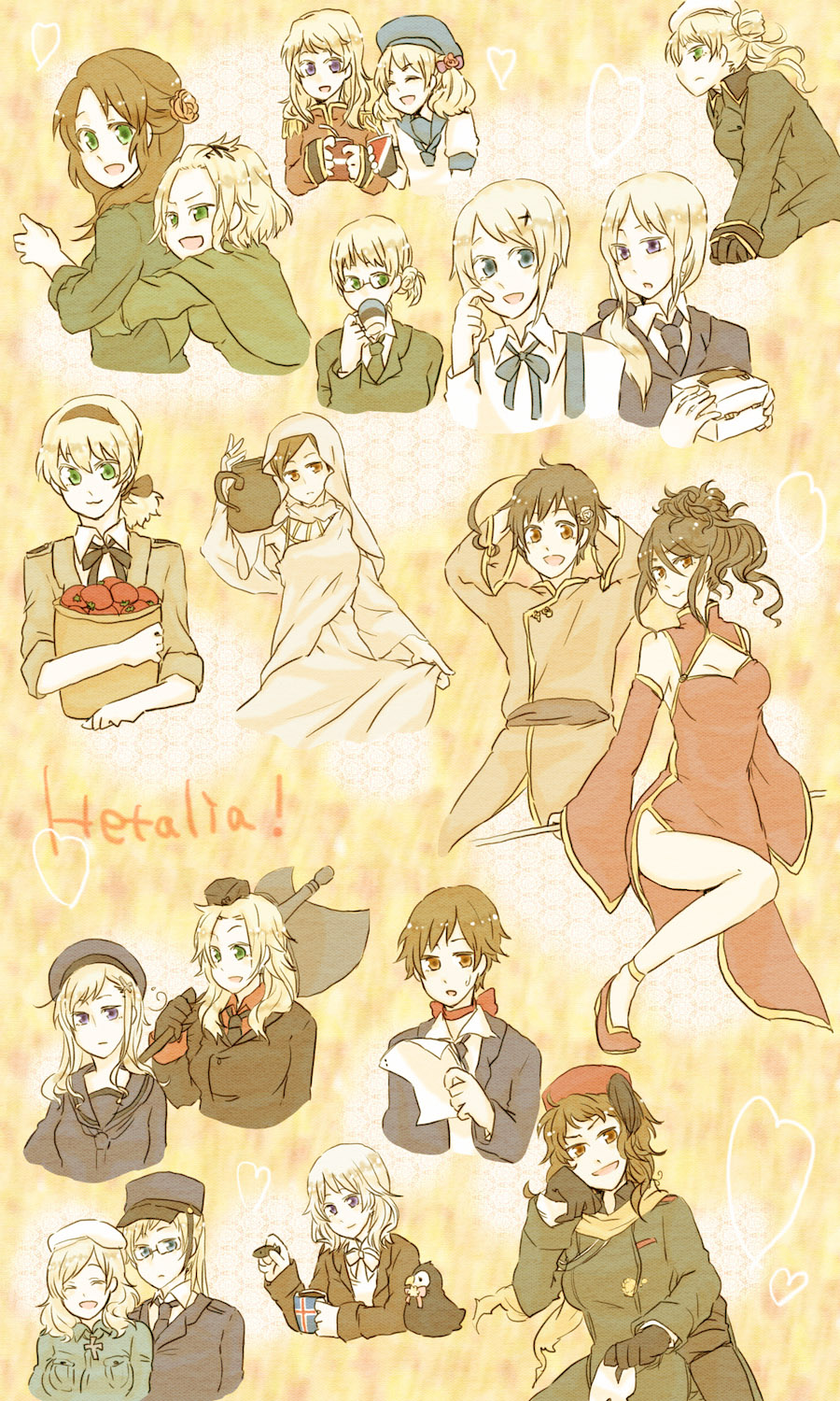 Nyotalia Axis Powers Hetalia Mobile Wallpaper by Yuzu / 柚子 216363