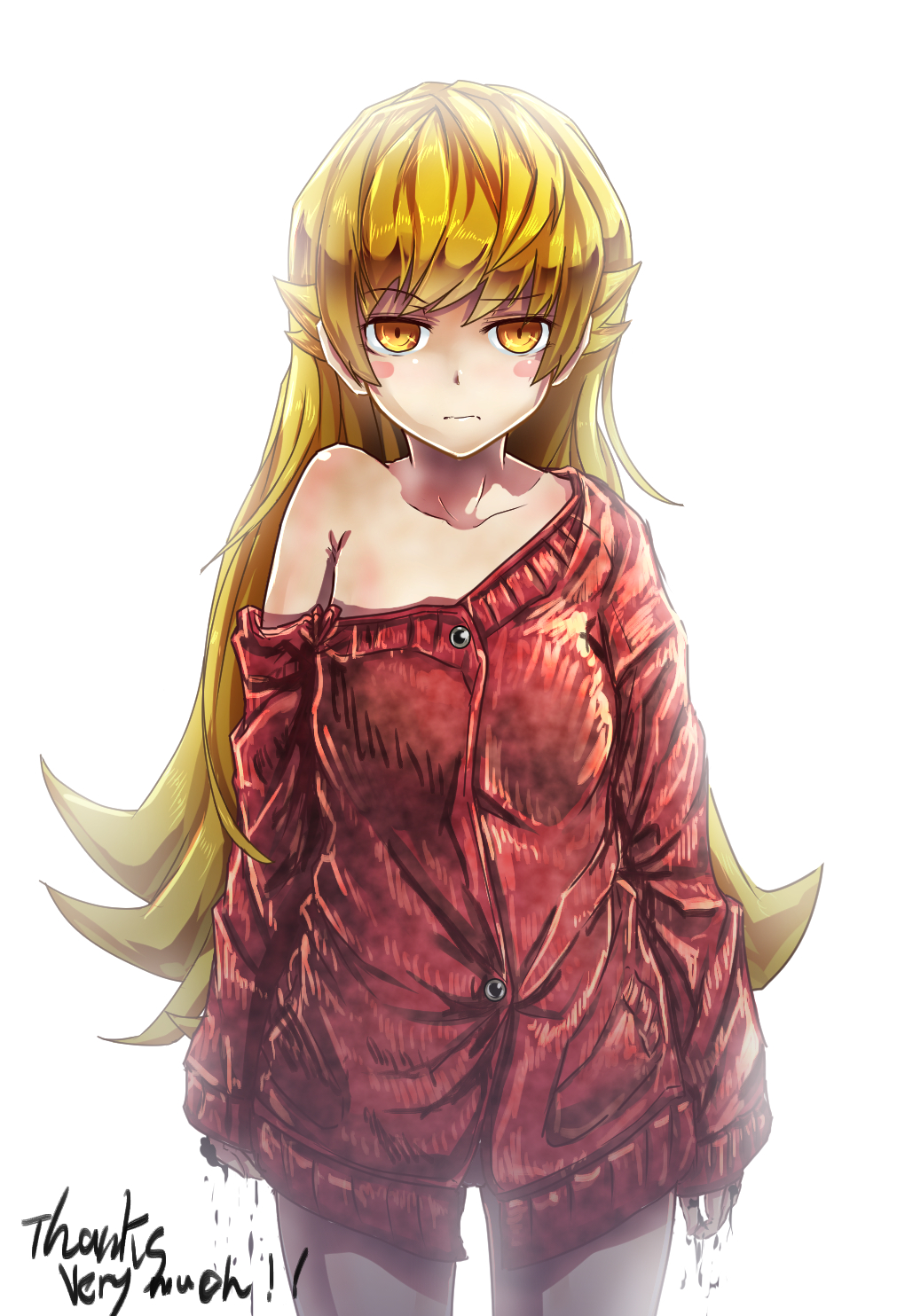 Oshino Shinobu Bakemonogatari Mobile Wallpaper 1961998 Zerochan