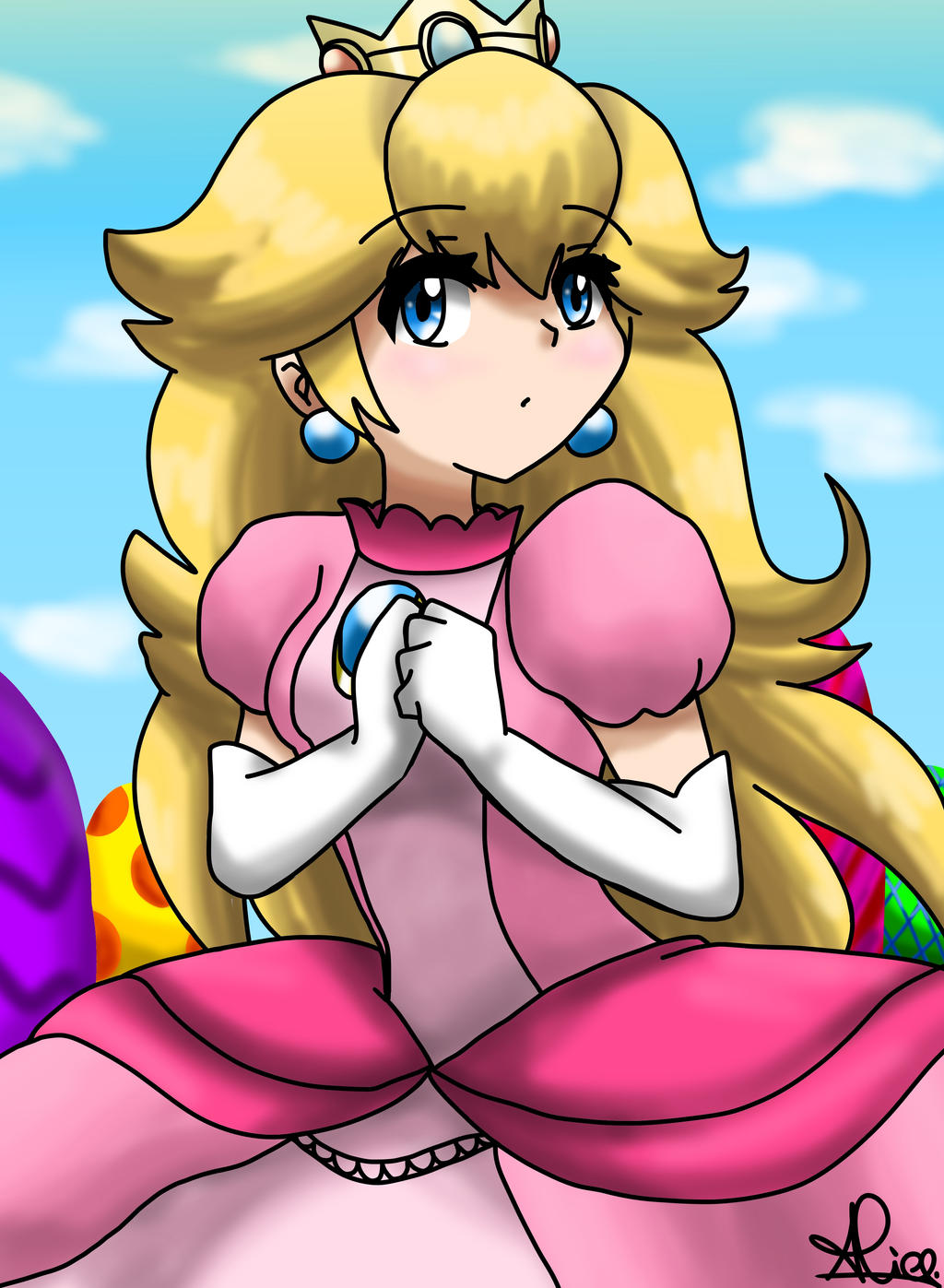 Princess Peach Super Mario Bros. Image by Alicegambinogamer