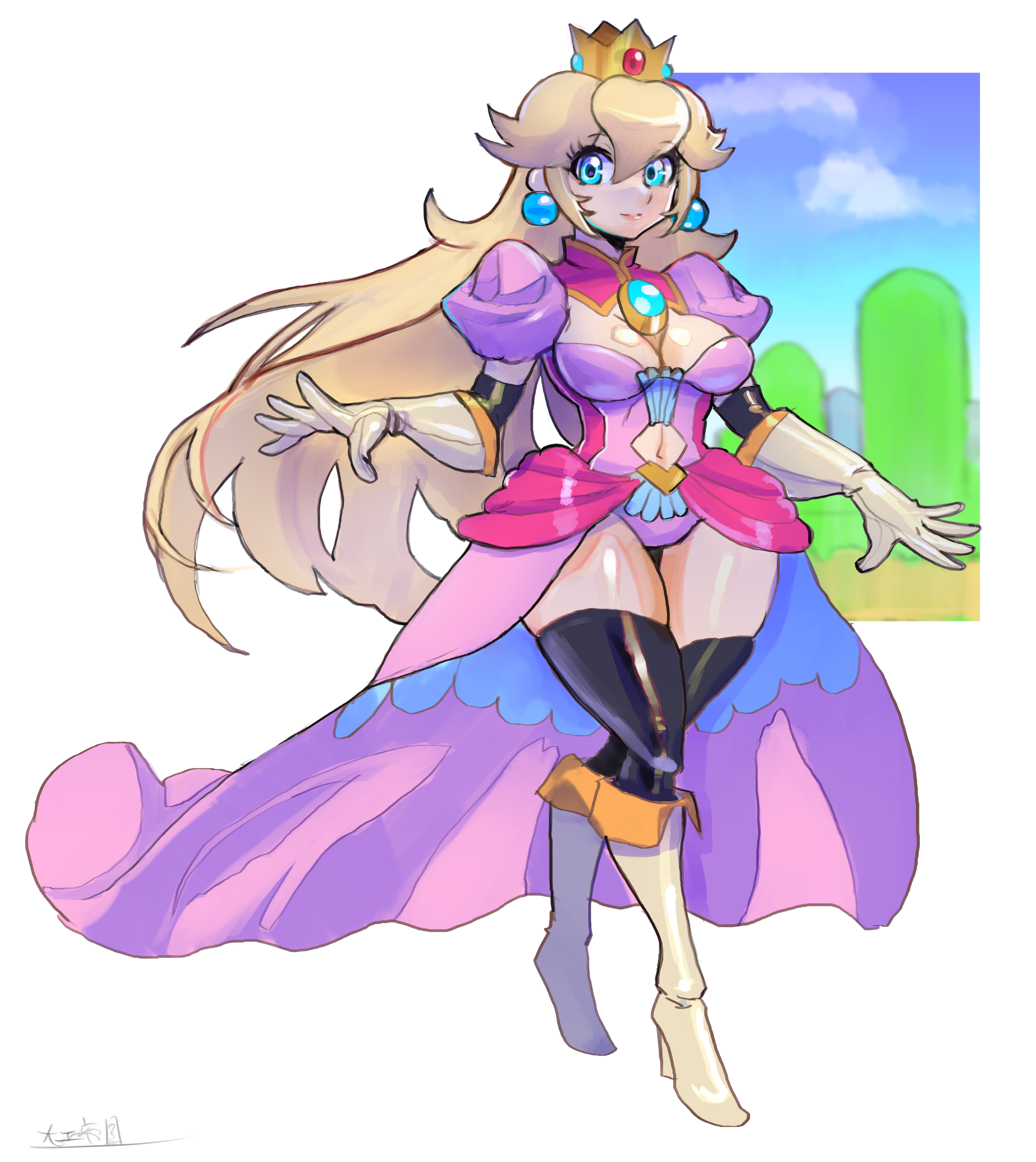 Princess Peach Super Mario Bros. Image by Pixiv Id 2636123 3775769