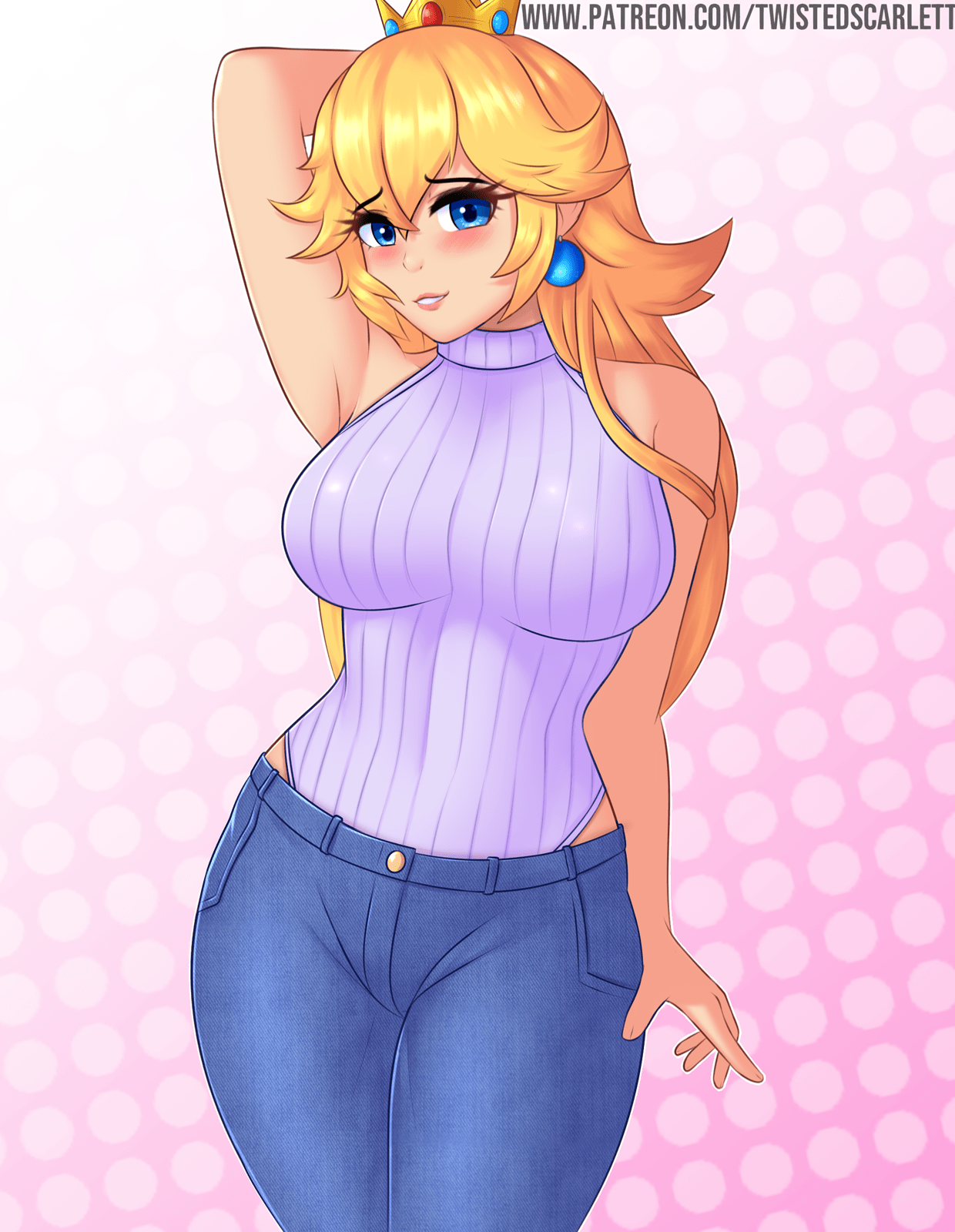 Princess Peach - Super Mario Bros. - Image by pixiv id 12346263