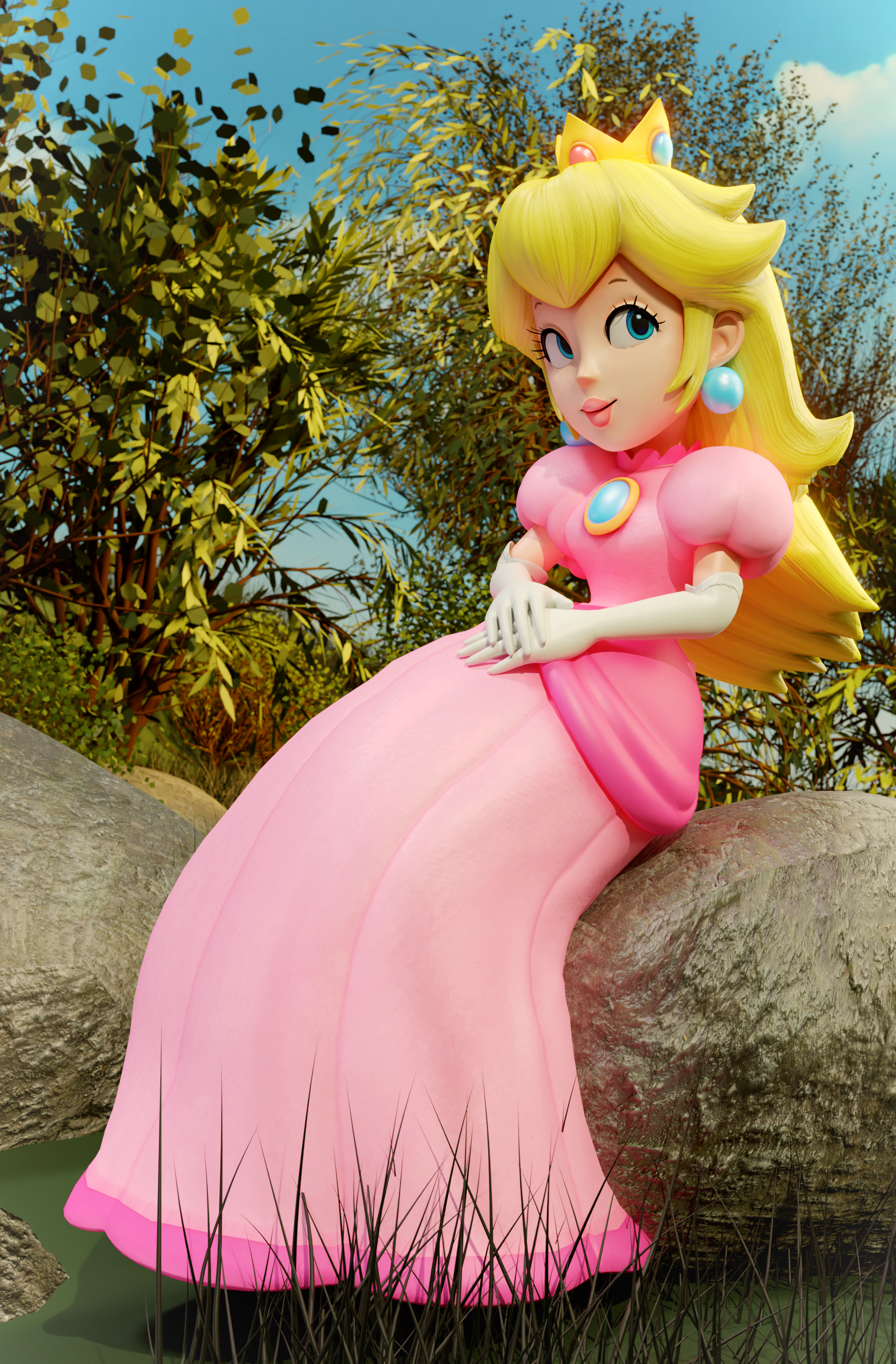 Princess Peach Super Mario Bros. Image by Inkbennie 3916983(03)