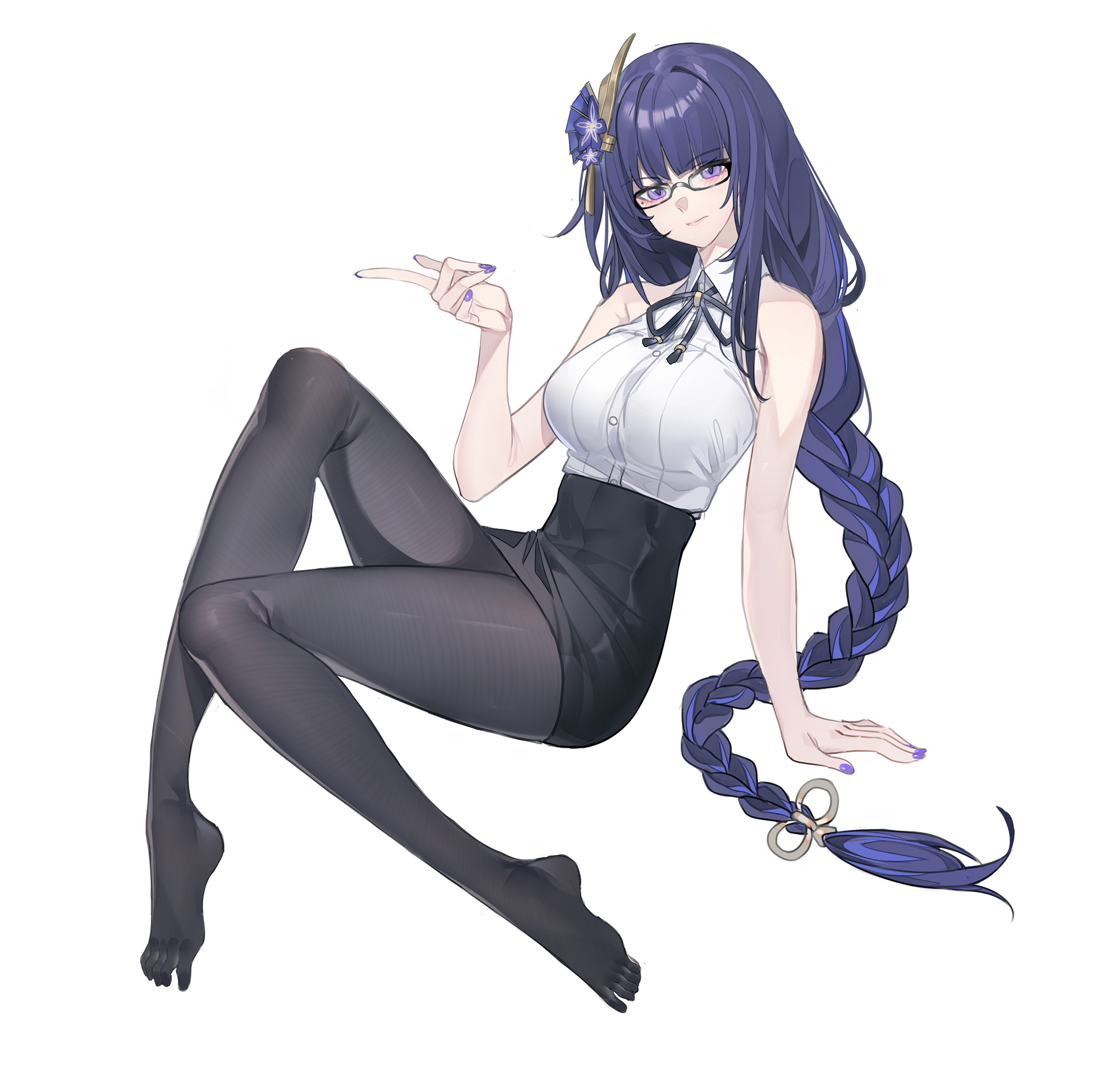 Raiden Shogun, Tights | page 6 - Zerochan Anime Image Board