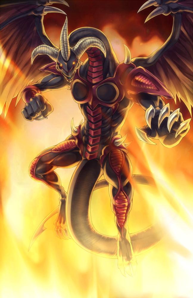 Red Dragon Archfiend YuGiOh! 5D's Mobile Wallpaper by hinokawako
