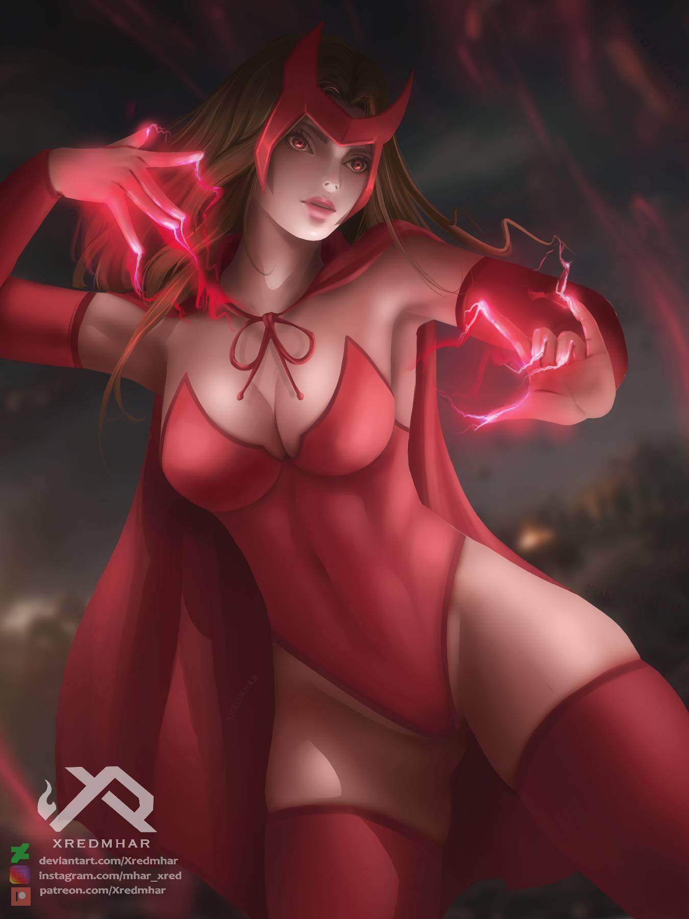 Scarlet Witch - Marvel - Image by Xredmhar #3471063 - Zerochan Anime