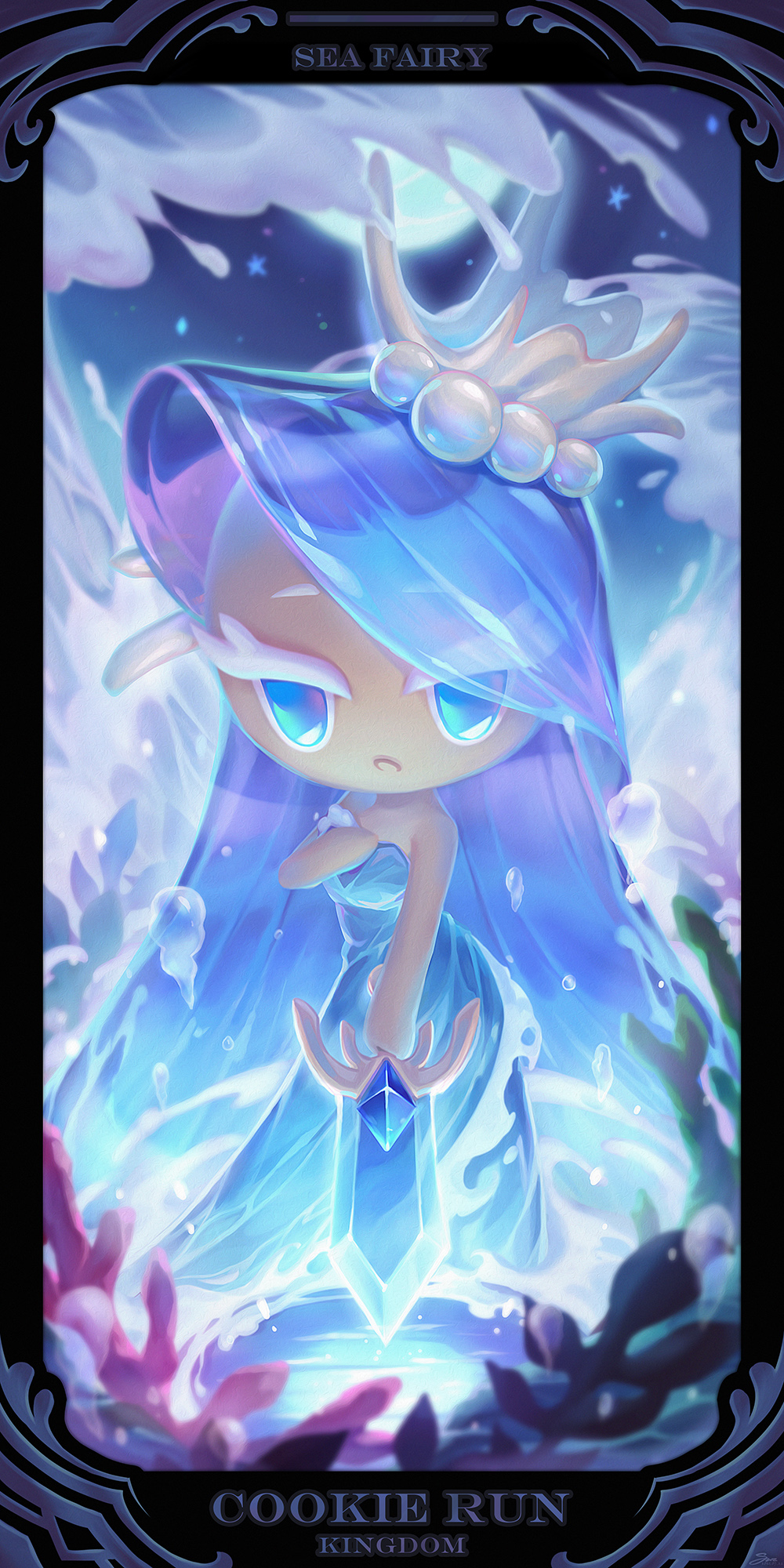 Sea Fairy Cookie Cookie Run Mobile Wallpaper by Swzart 3412433