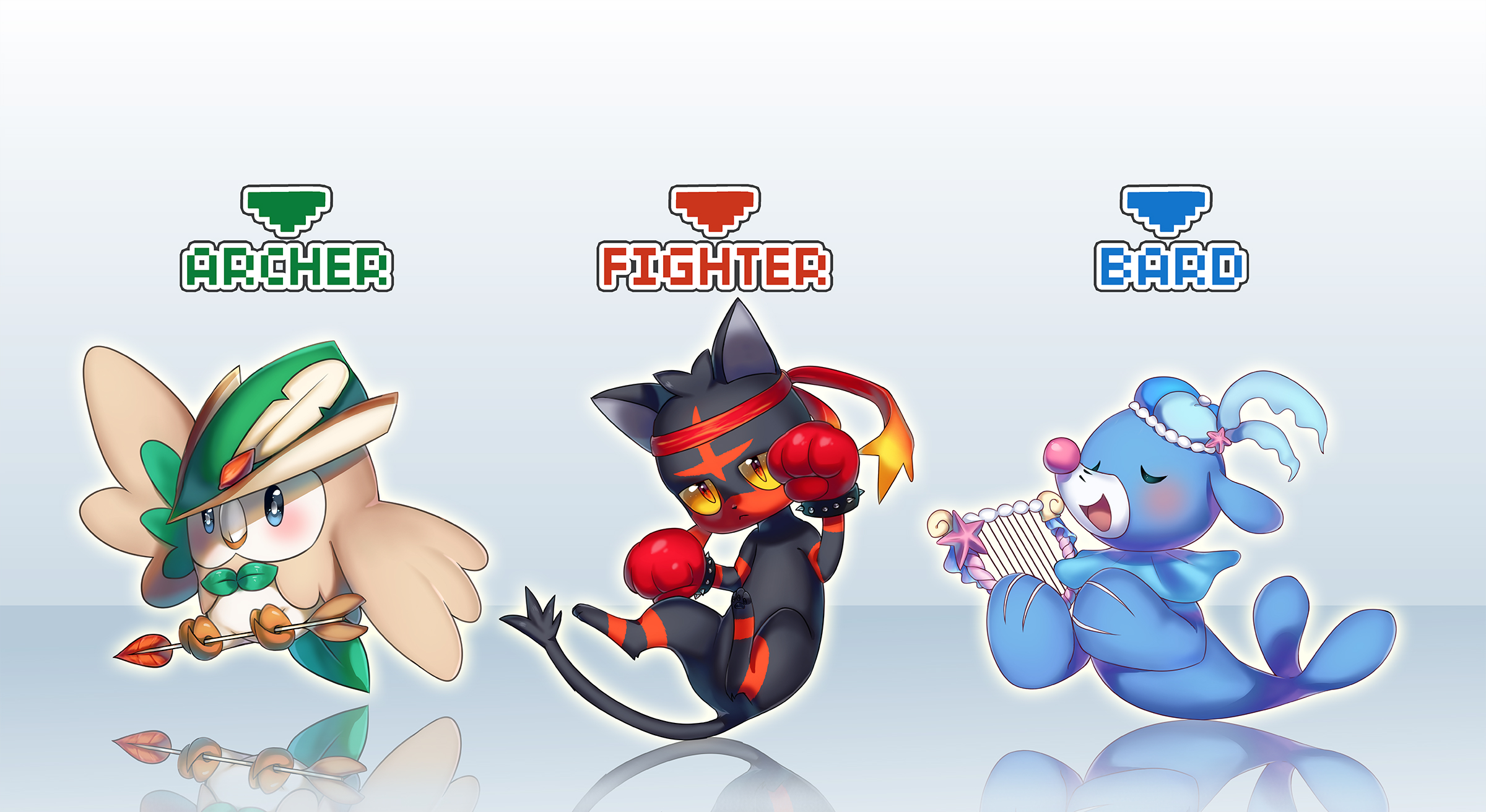 Starter Pokémon Wallpaper by Pixiv Id 6630435 2025828 Zerochan Anime