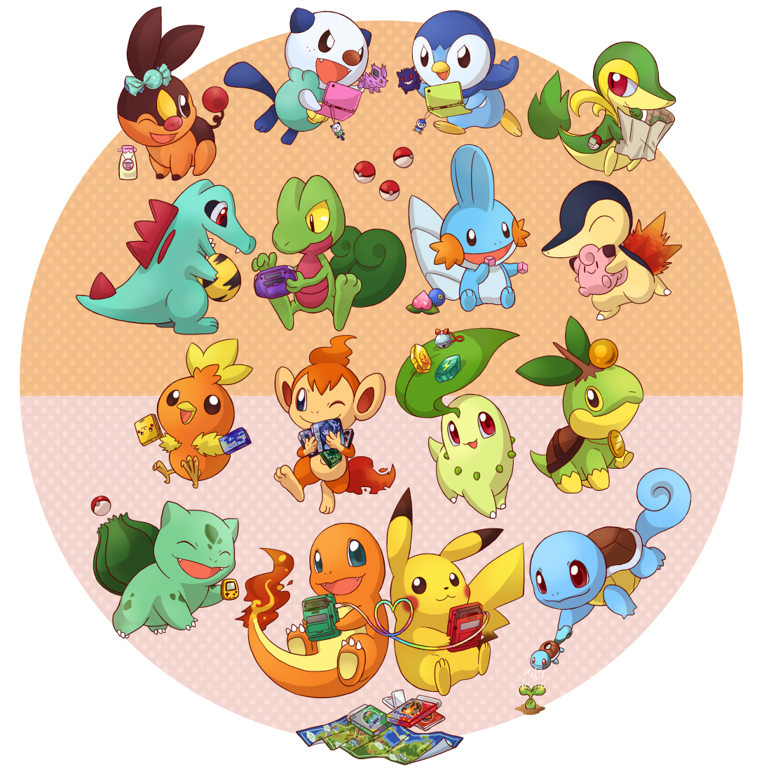 Starter Pokémon Image by Ibui Matsumoto 562264 Zerochan Anime Image