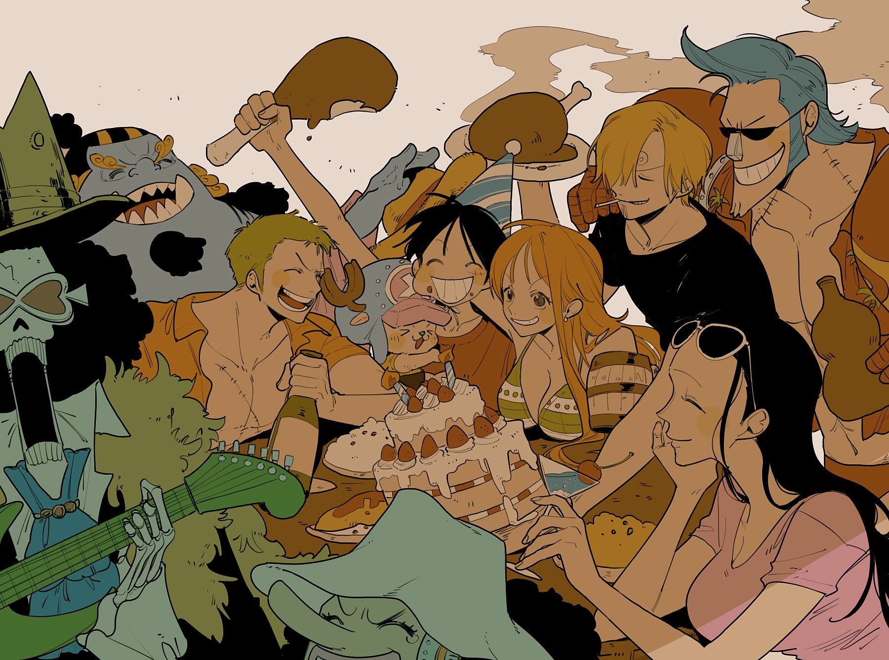 Straw Hat Pirates ONE PIECE Image by Pixiv Id 11500211 3855177