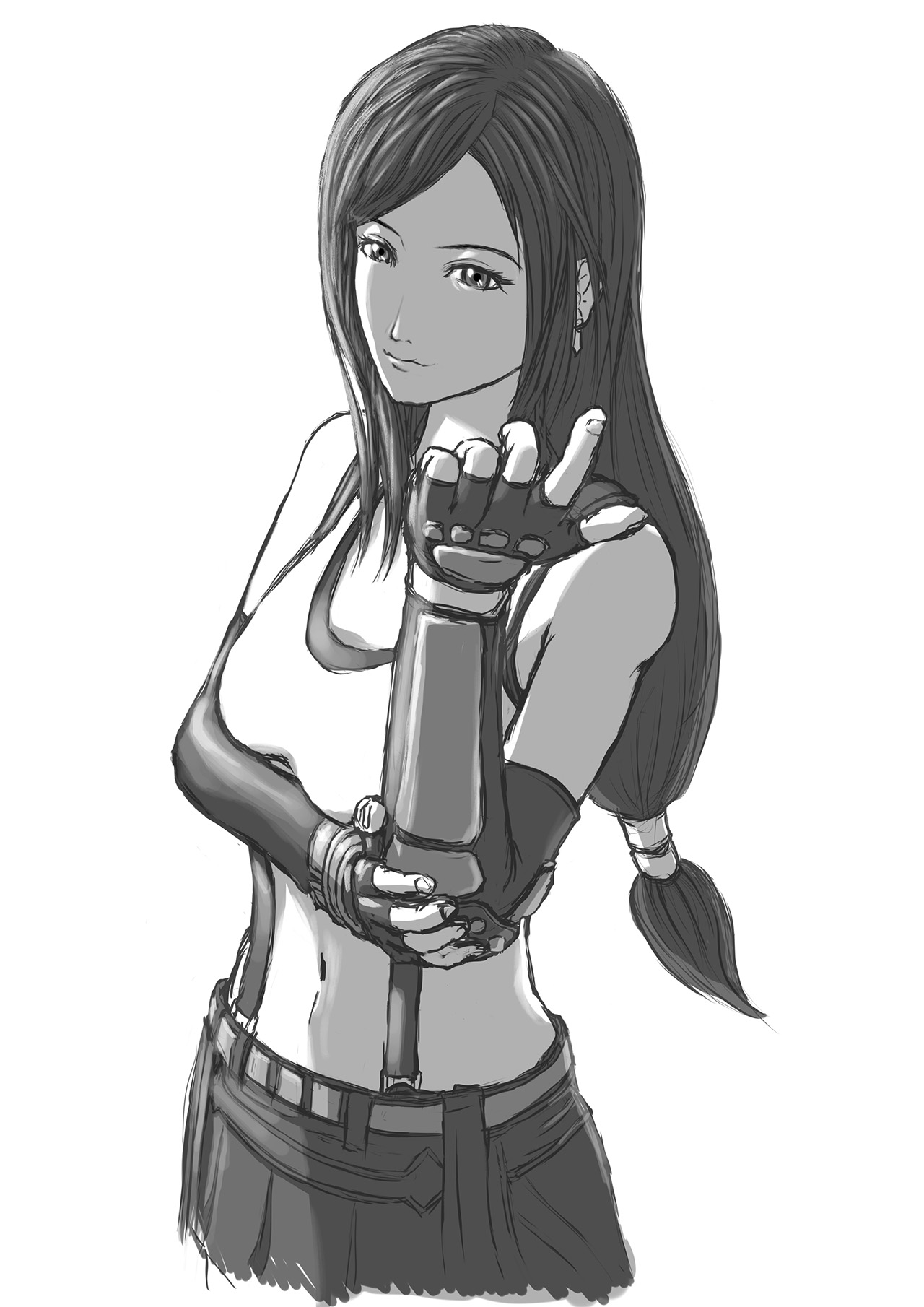 Tifa Lockhart Final Fantasy VII Image by Pixiv ID 16453. solo
