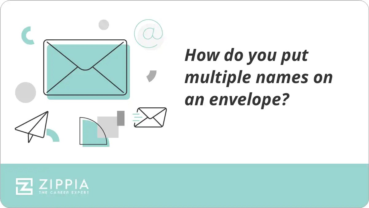 How do you put multiple names on an envelope? Zippia