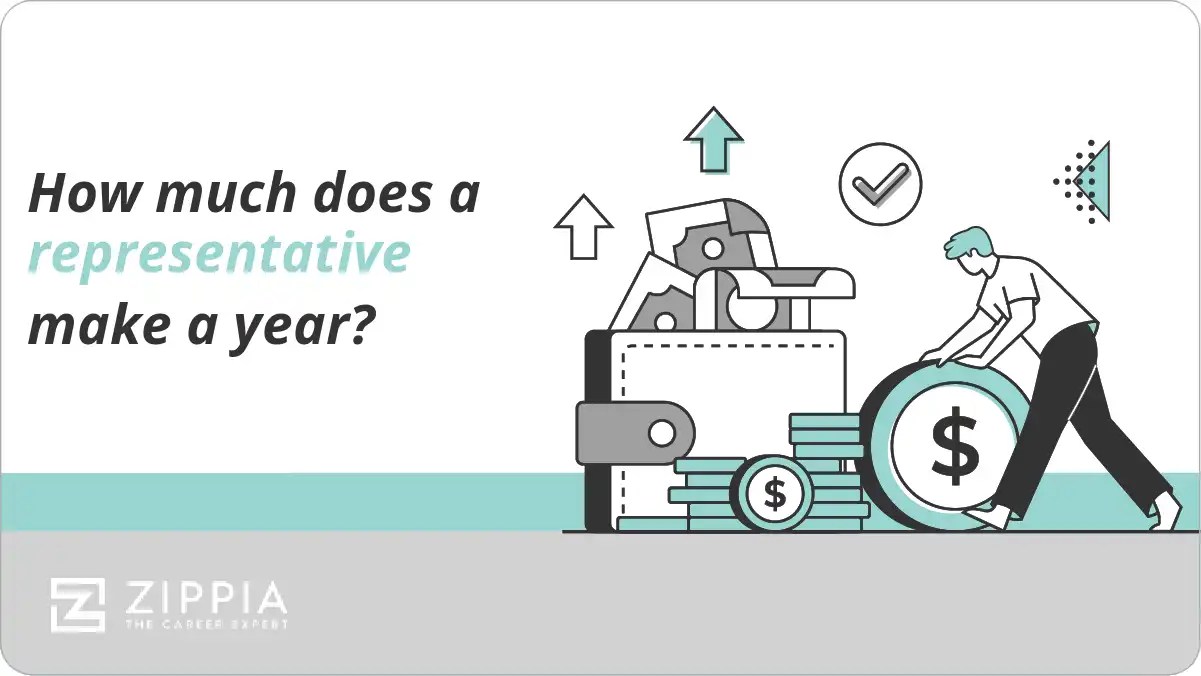 How much does a representative make a year? Zippia
