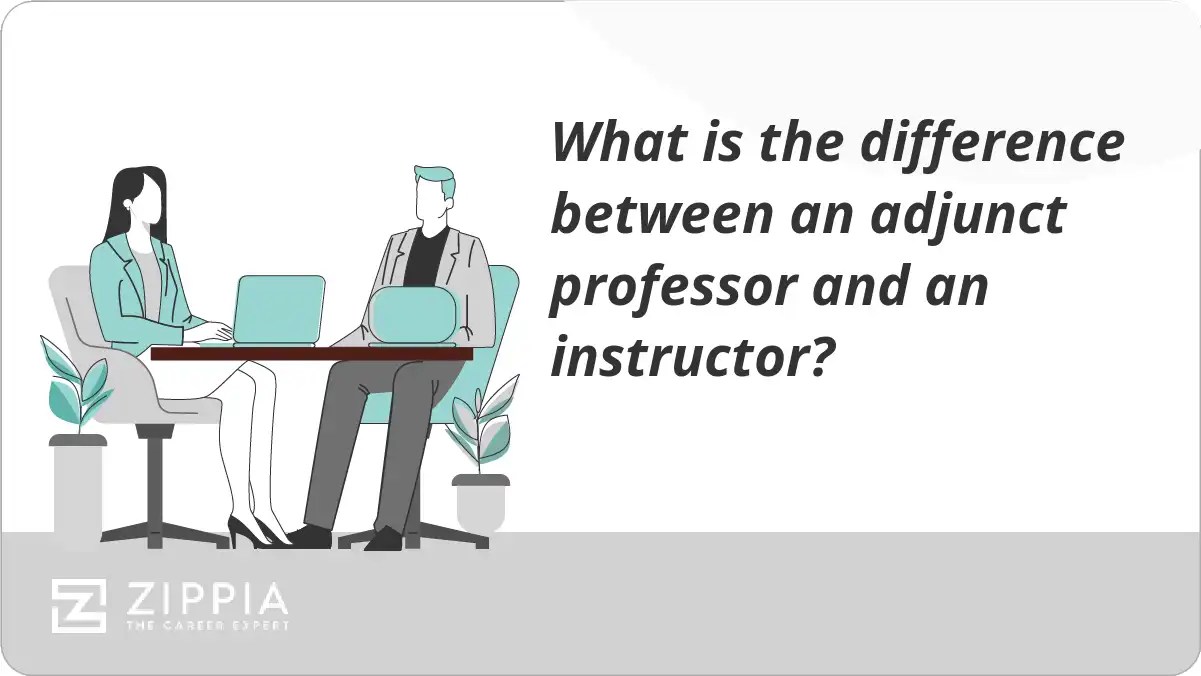 What is the difference between an adjunct professor and an instructor