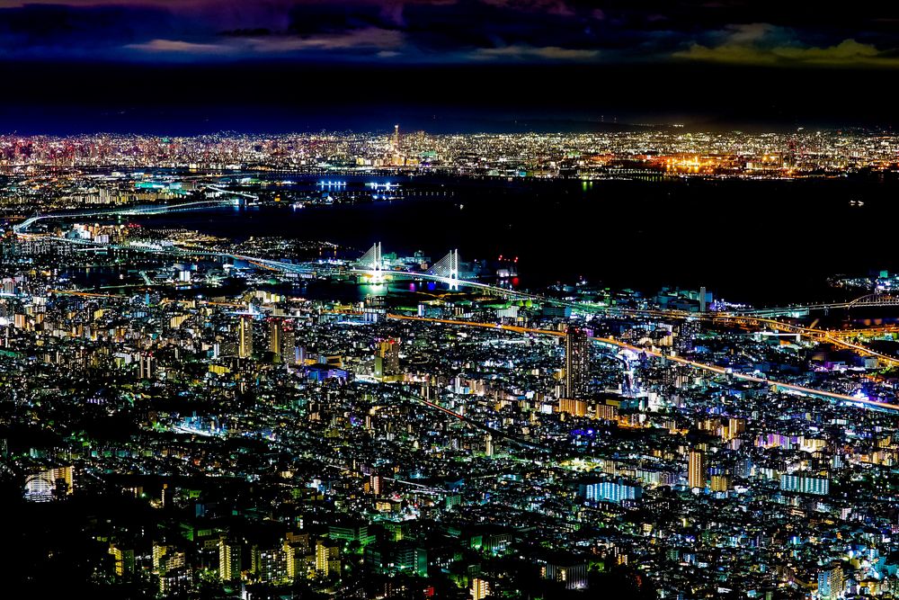六甲山からの夜景 絶景事典