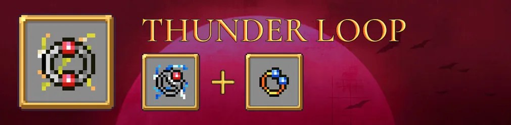 Vampire Survivors Thunder Loop evolution banner