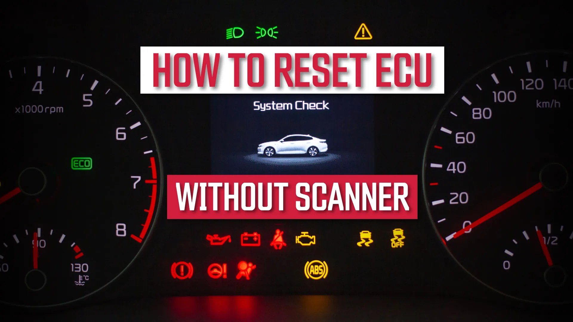 How To Reset An ECU Without A Scanner