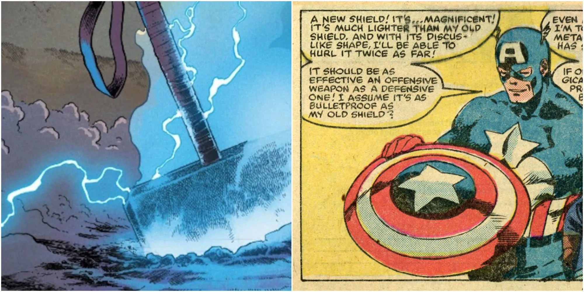 Avengers 5 Reasons Mjolnir Is The Greatest Weapon In The Marvel Universe 5 It S Cap S Shield