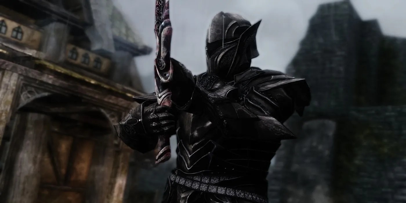 The Ebony Warrior in Skyrim