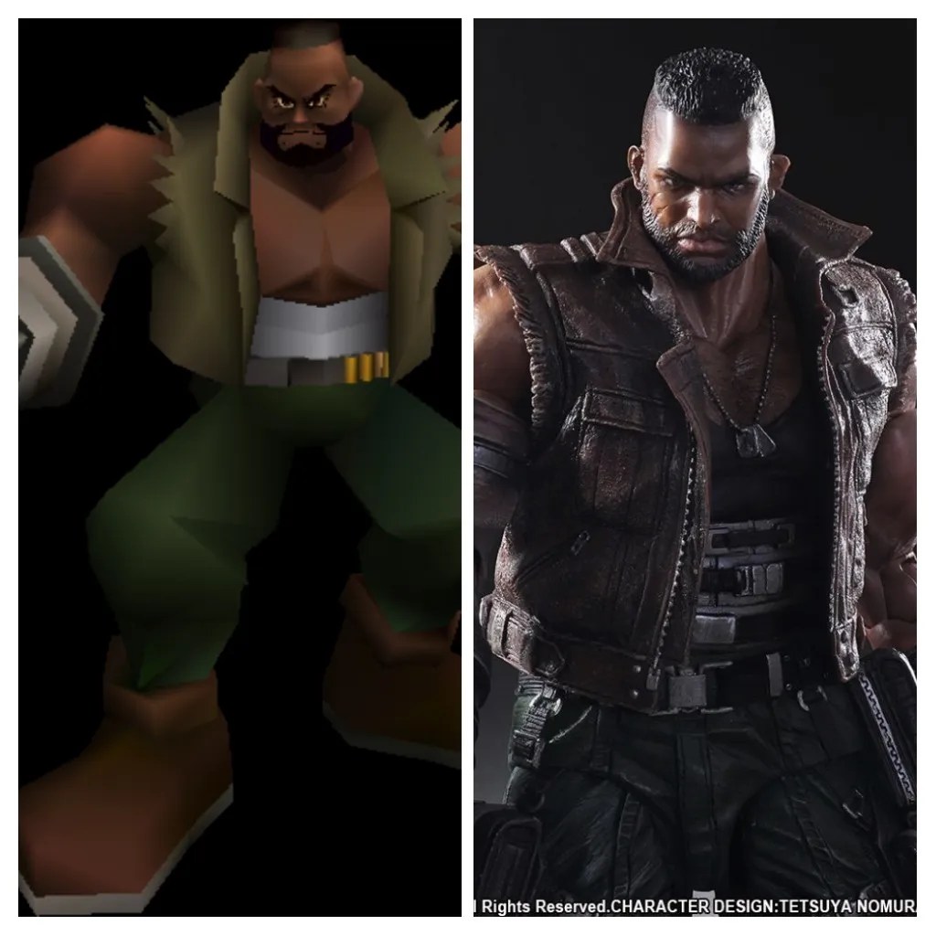 Barret final fantasy VII new vs old