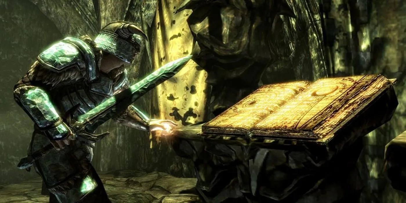 Skyrim Dragonborn DLC Black Book In Apocrypha