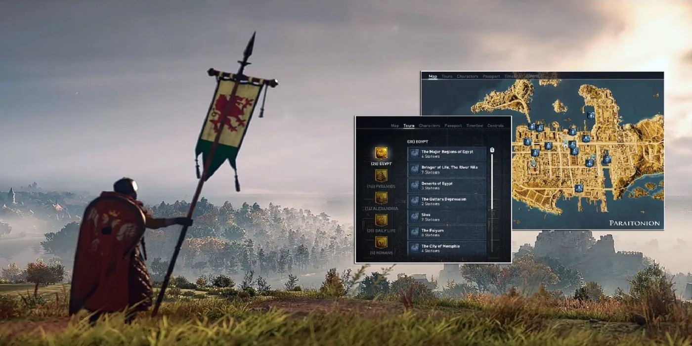 Map of Valhalla, knight putting banner in the ground