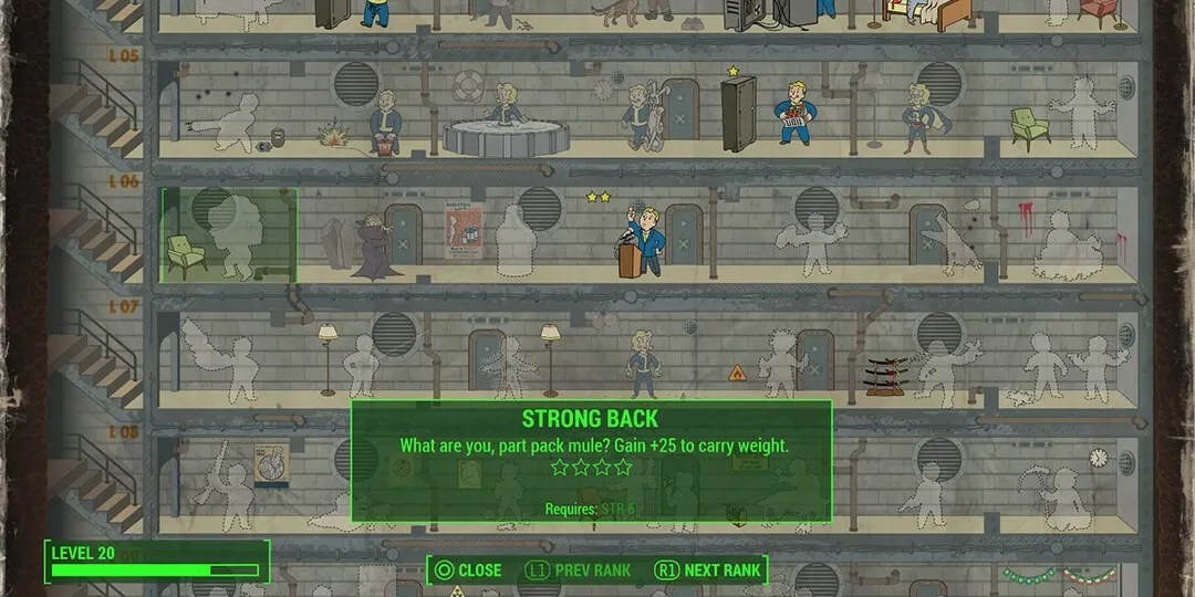Strong Back Perk in Fallout 4