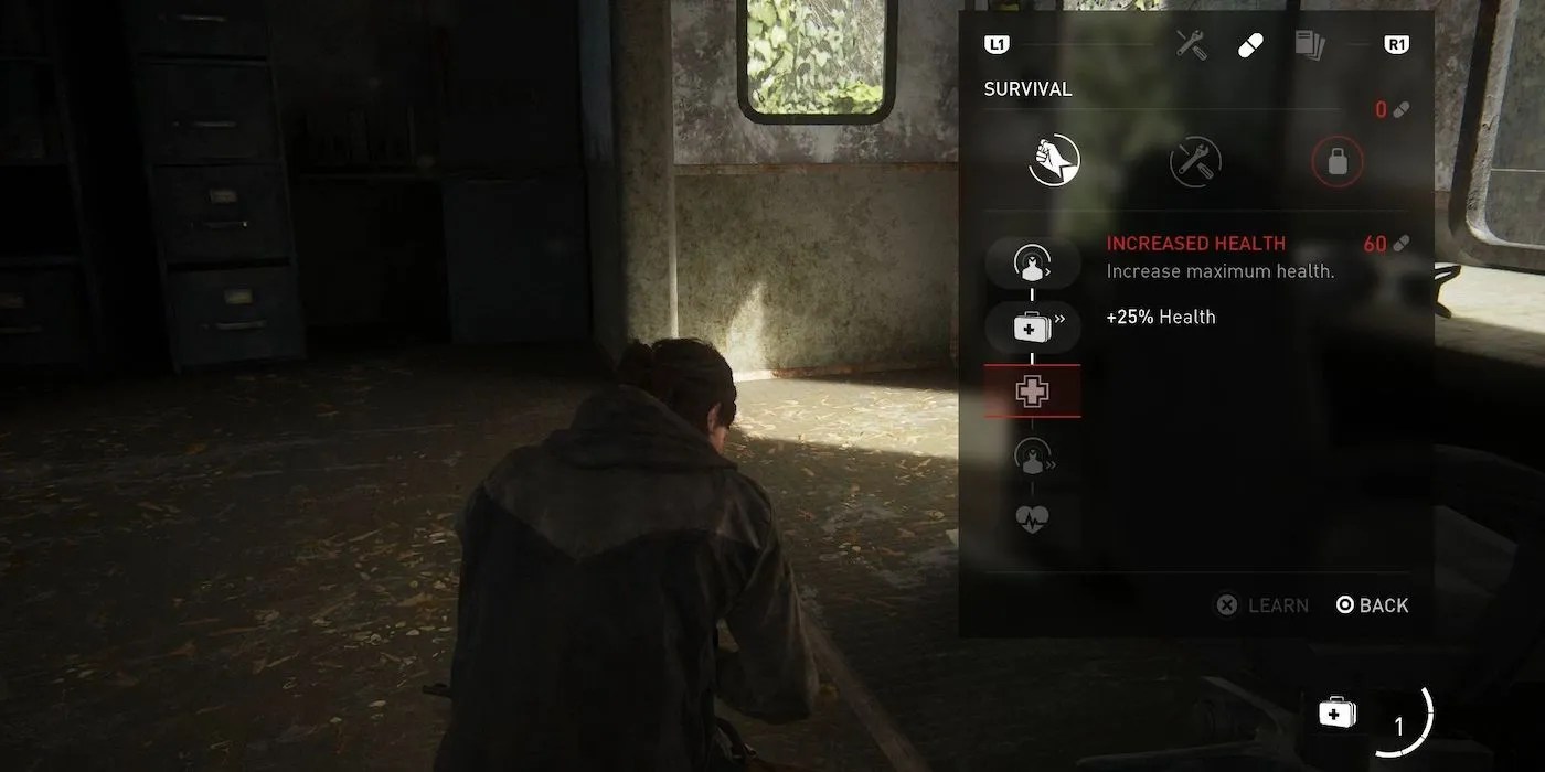 Last of Us Part II upgrading trees