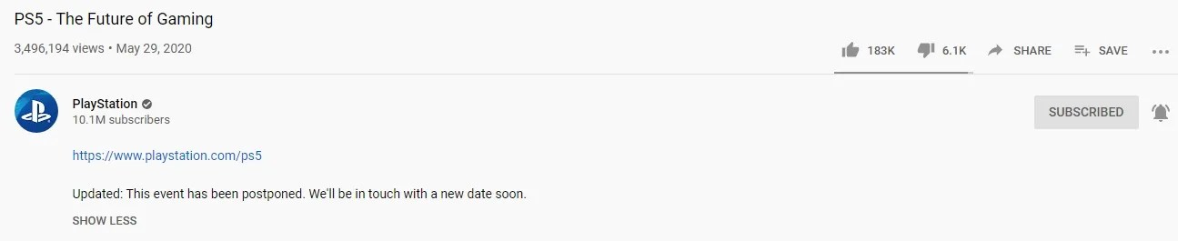 PS5 comment