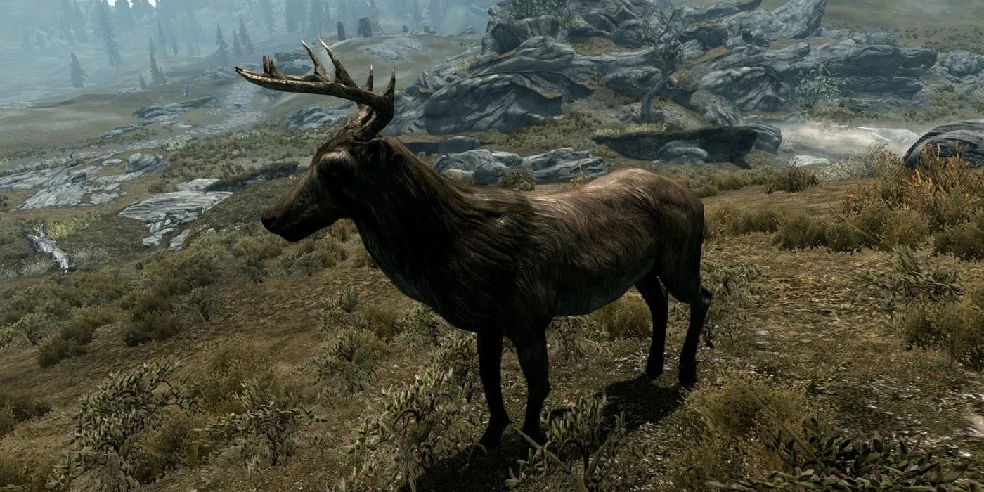 Skyrim Deer In The Wild