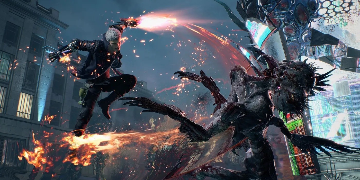 Devil May Cray 5 characters in combat