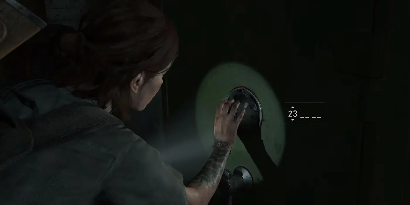 last of us 2 auto shop safe combination