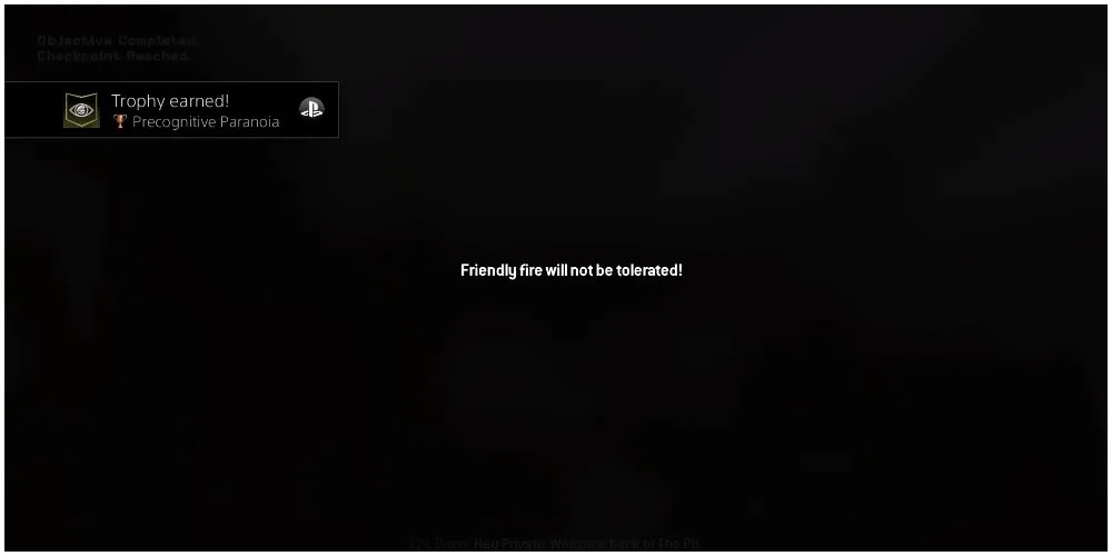 The message that comes up after killing Shepherd