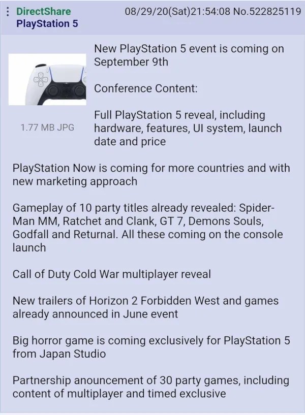 ps4 september 9 leak
