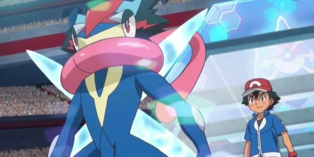 Ash Ketchum and his Greninja Pokemon