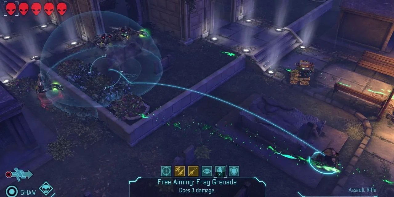 Frag Grenade in use