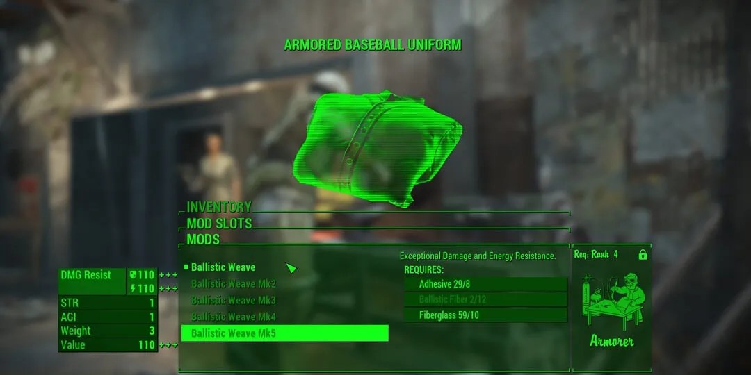 Fallout 4 How To Get Ballistic Weave (& The Best Items To Use It On
