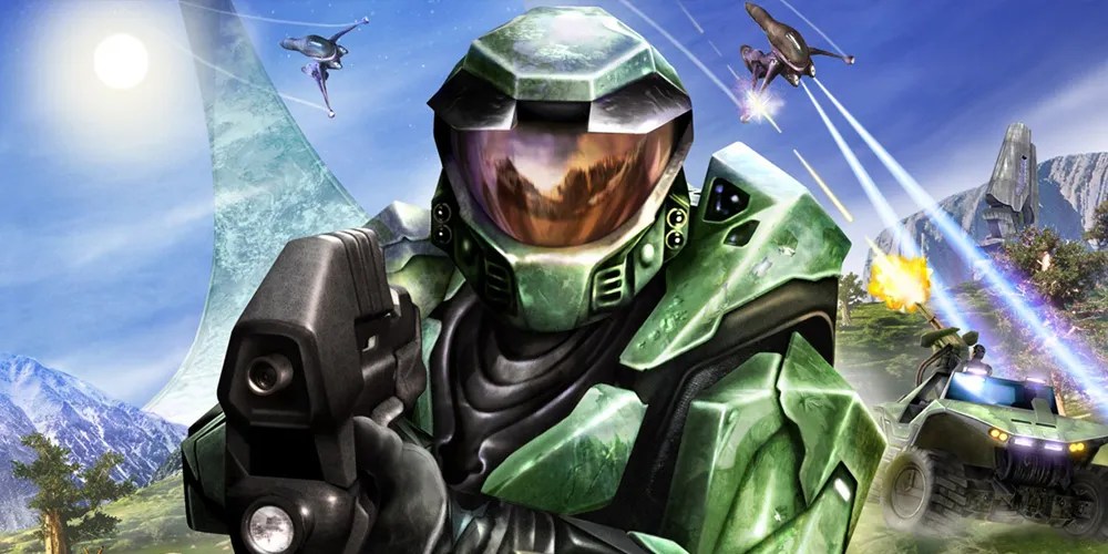 Promo material for Halo: Combat Evolved on Xbox