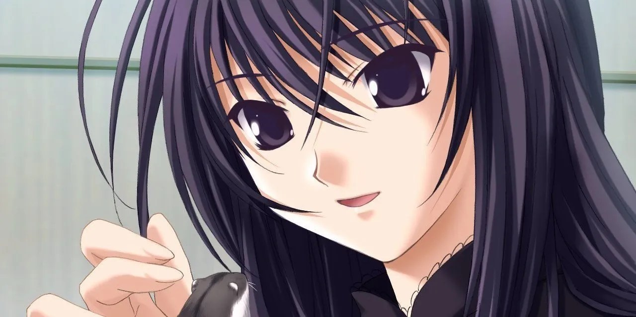 Ever17 character with small animal in hand