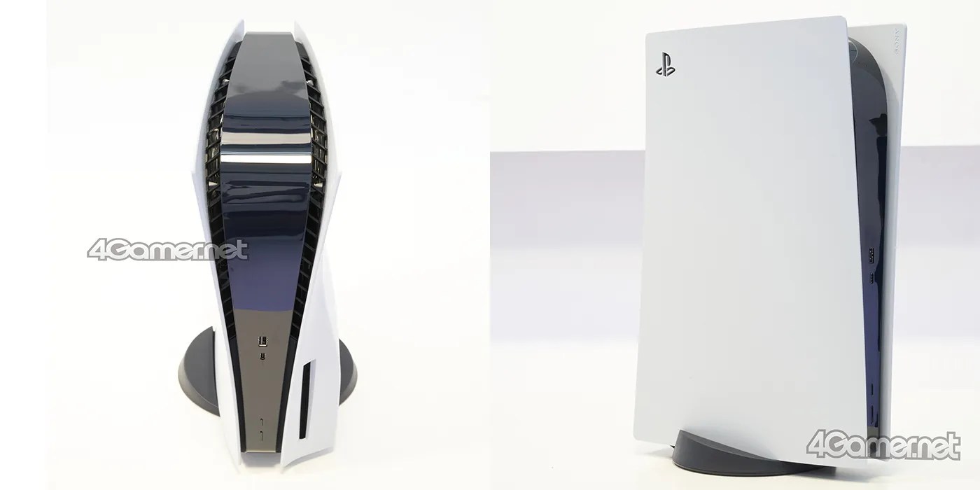 Two PS5 consoles next to each other