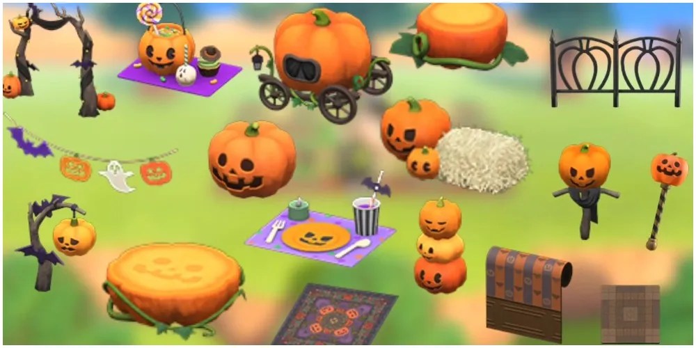 ACNH all spooky furniture halloween